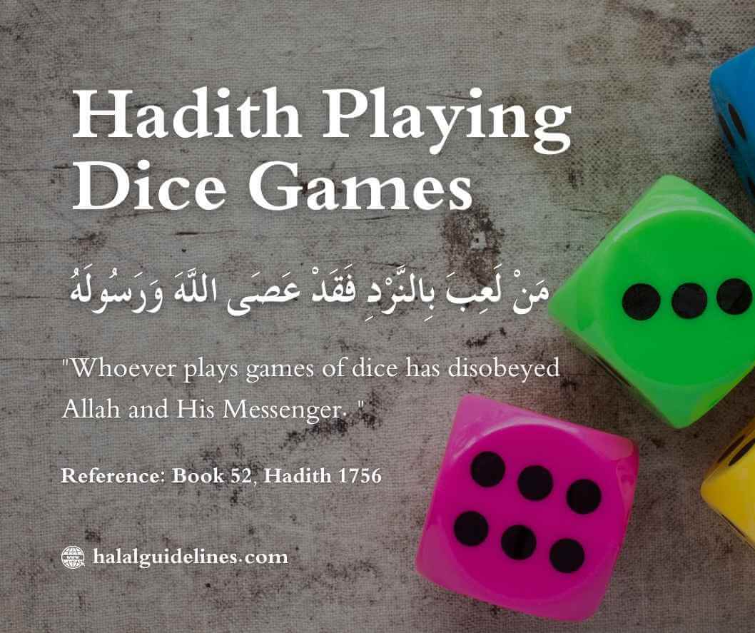 Prophet (S.A.W) Hadith Playing Games with dice