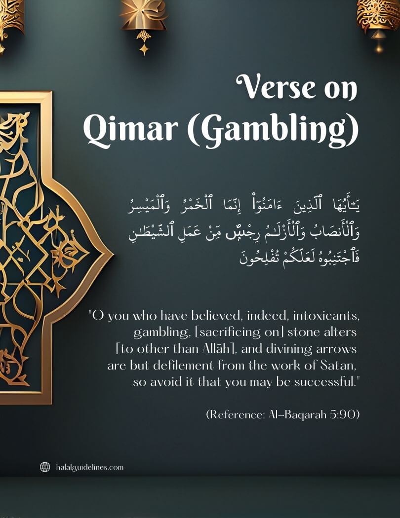Verse On Prohibition Qimar (Gambling) In Islam