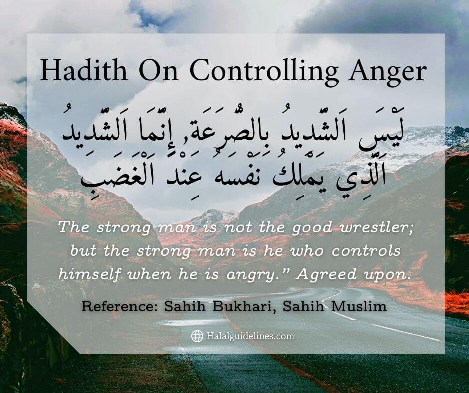 Hadith On Controlling Anger