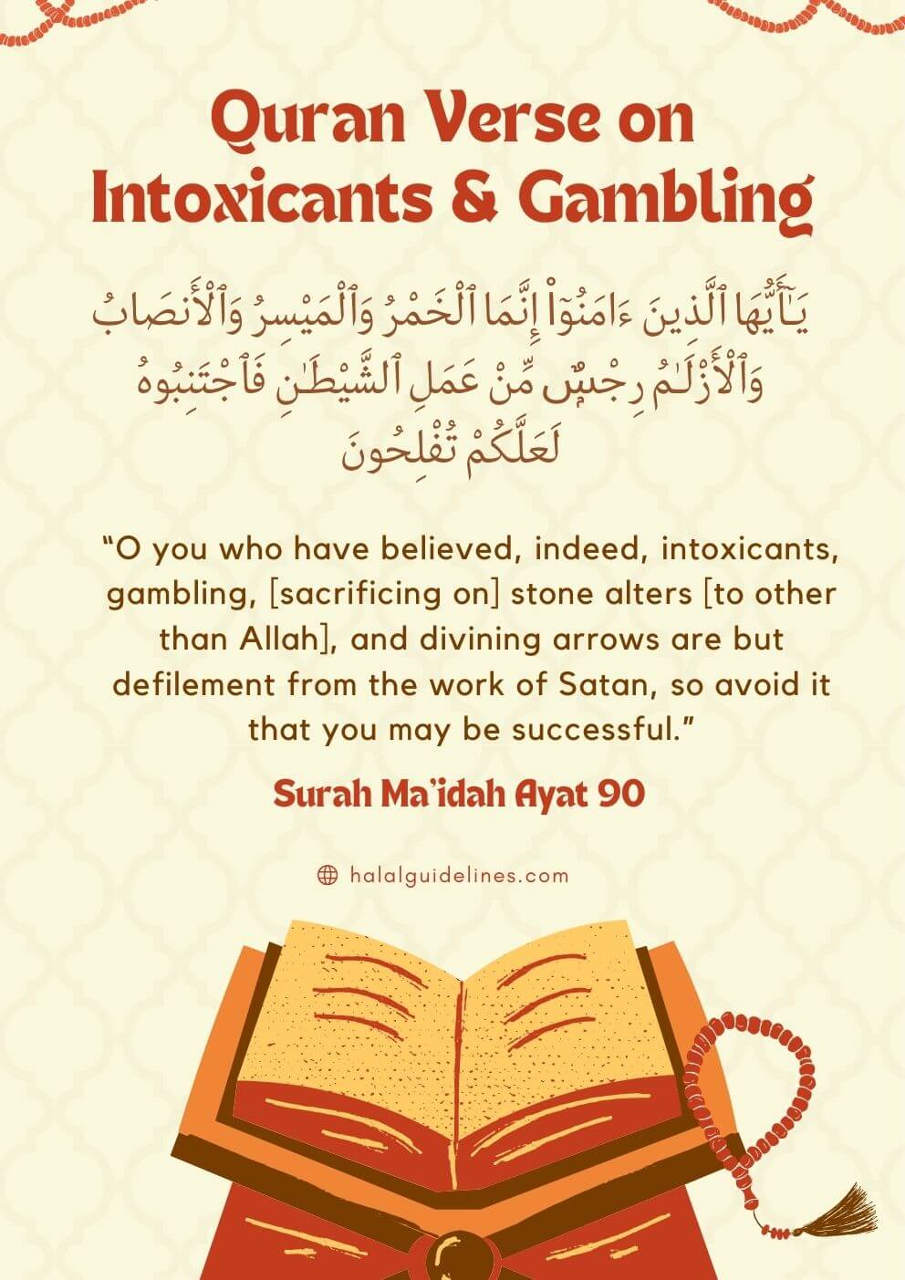 Quran Verse On Intoxicants & Gambling