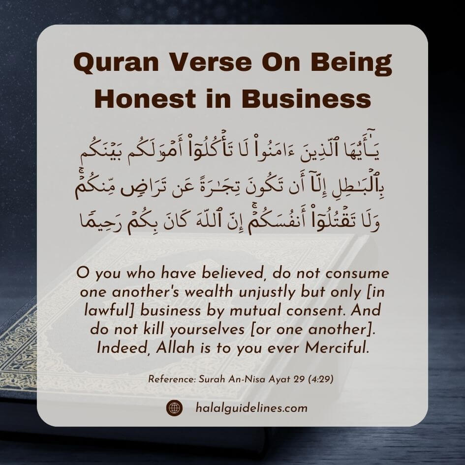 Quran Verse On Being Honest In Business