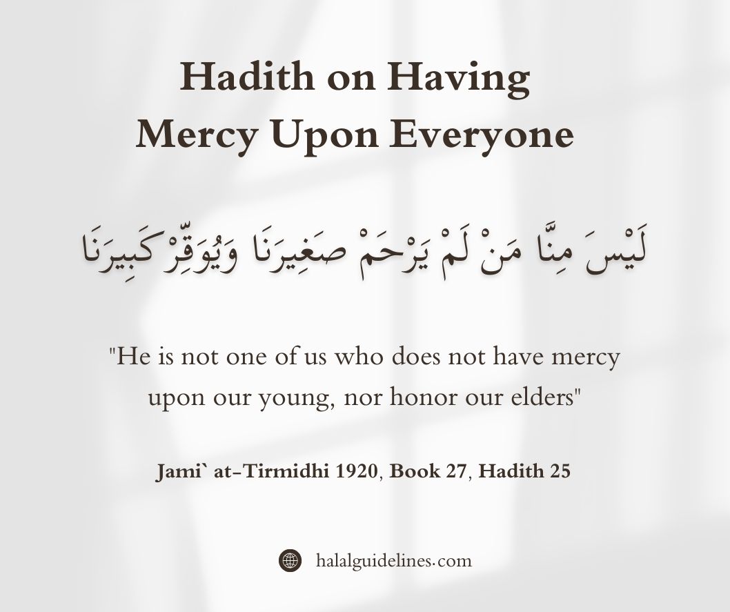 Hadith on Physical Abuse and have mercy on everyone