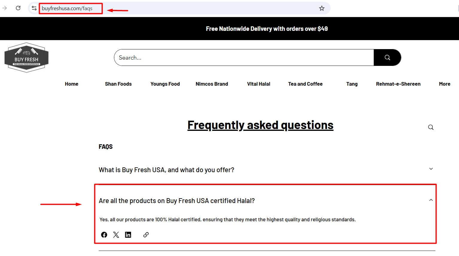 Buy fresh USA halal certification claim proof