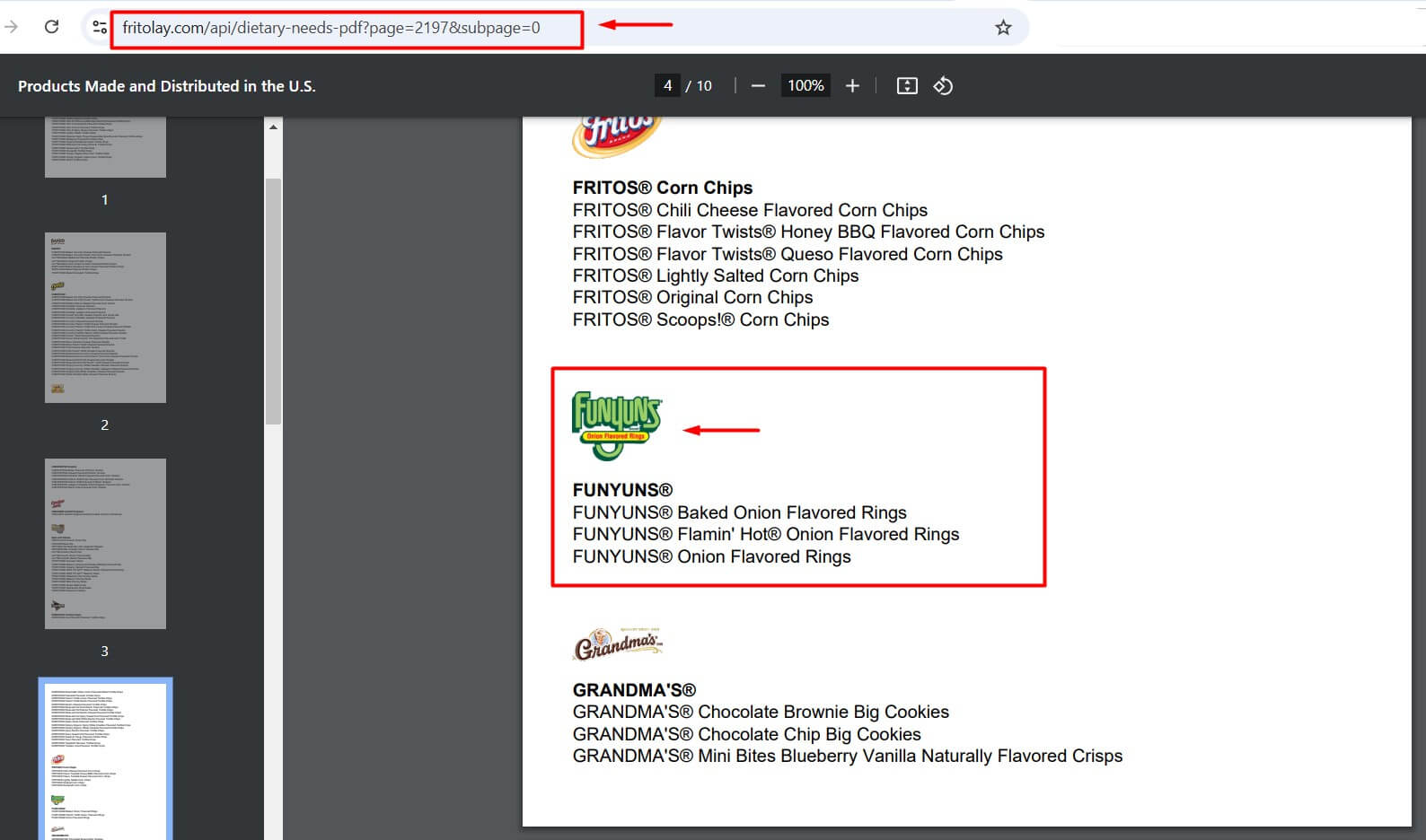Pdf proof of fritolay that Funyuns Chips Halal flavors